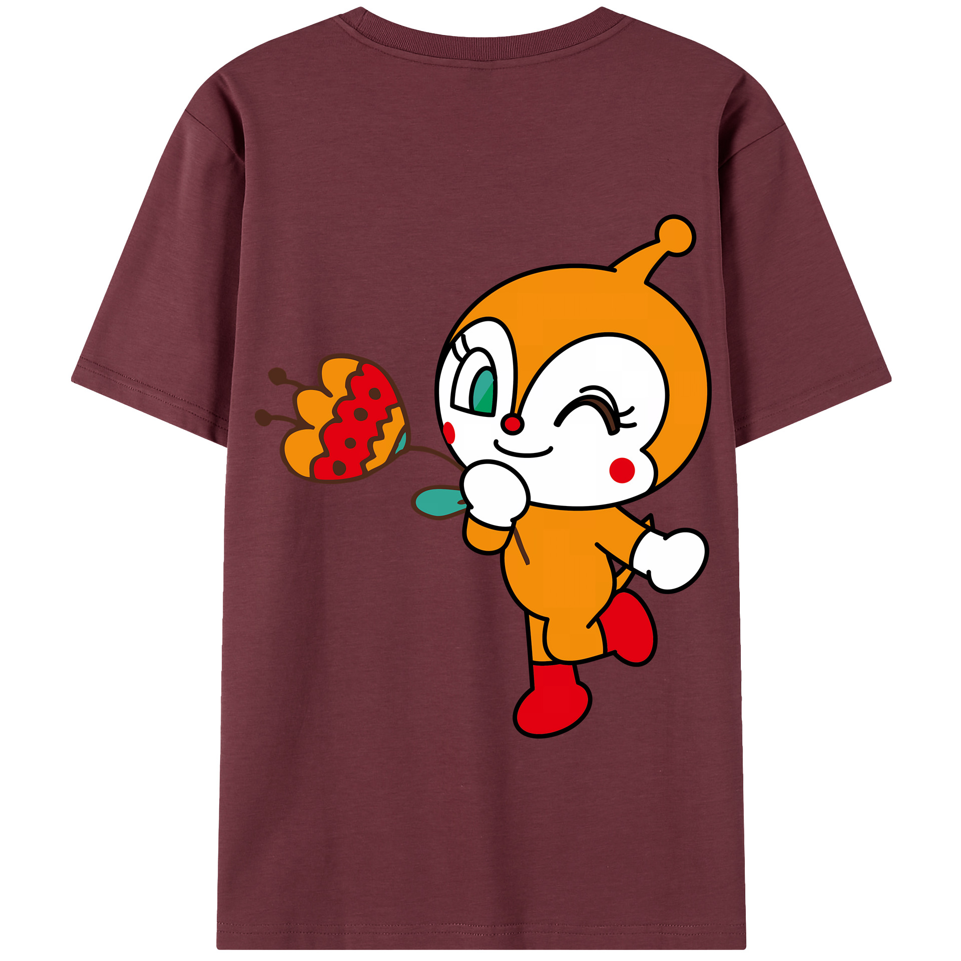 アンパンマン Anpanman 綿100％半袖Tシャツ（背面プリント）
